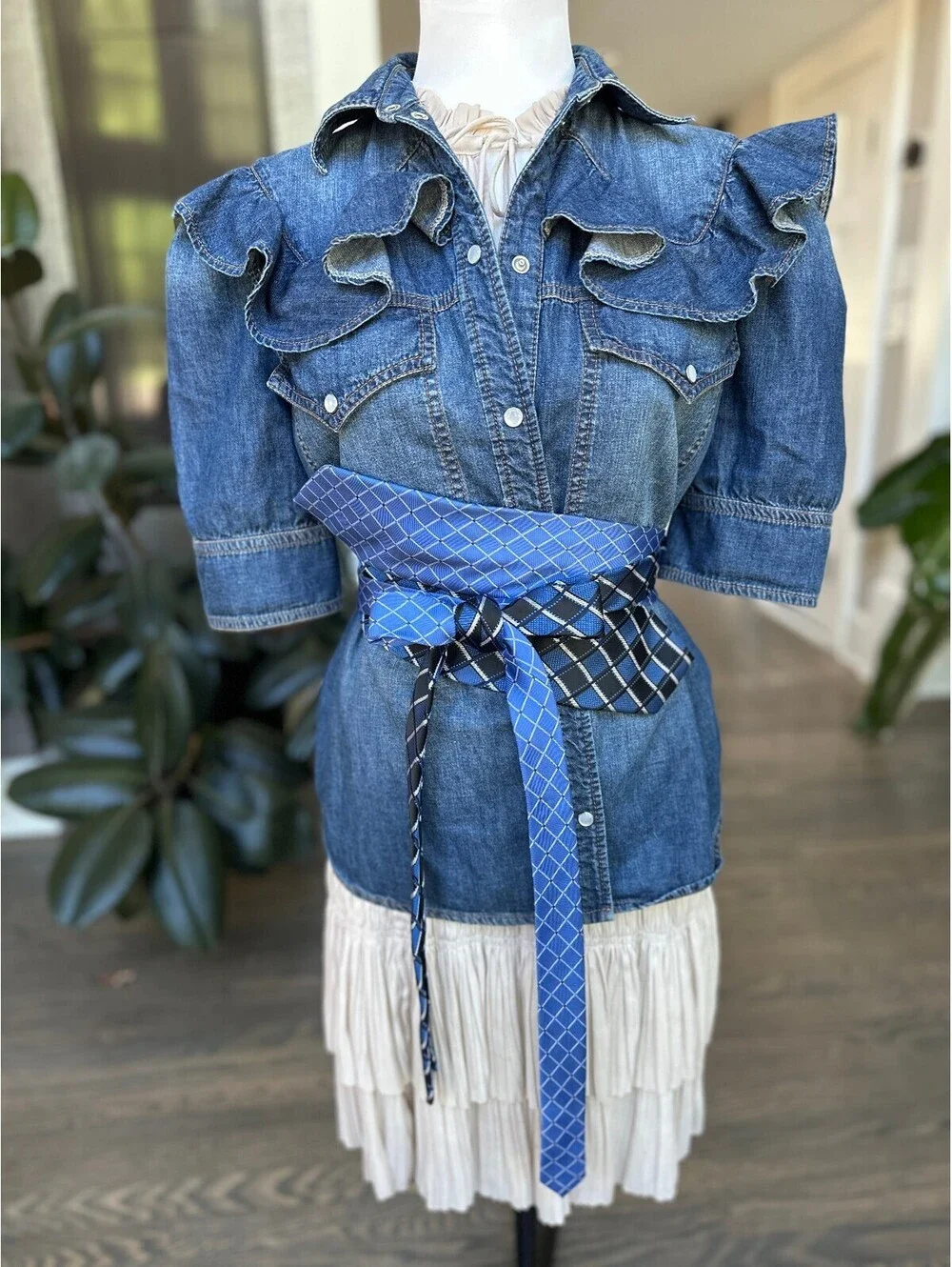 Upcycled Silk Obi Belt | Corset Style | OOAK | OS